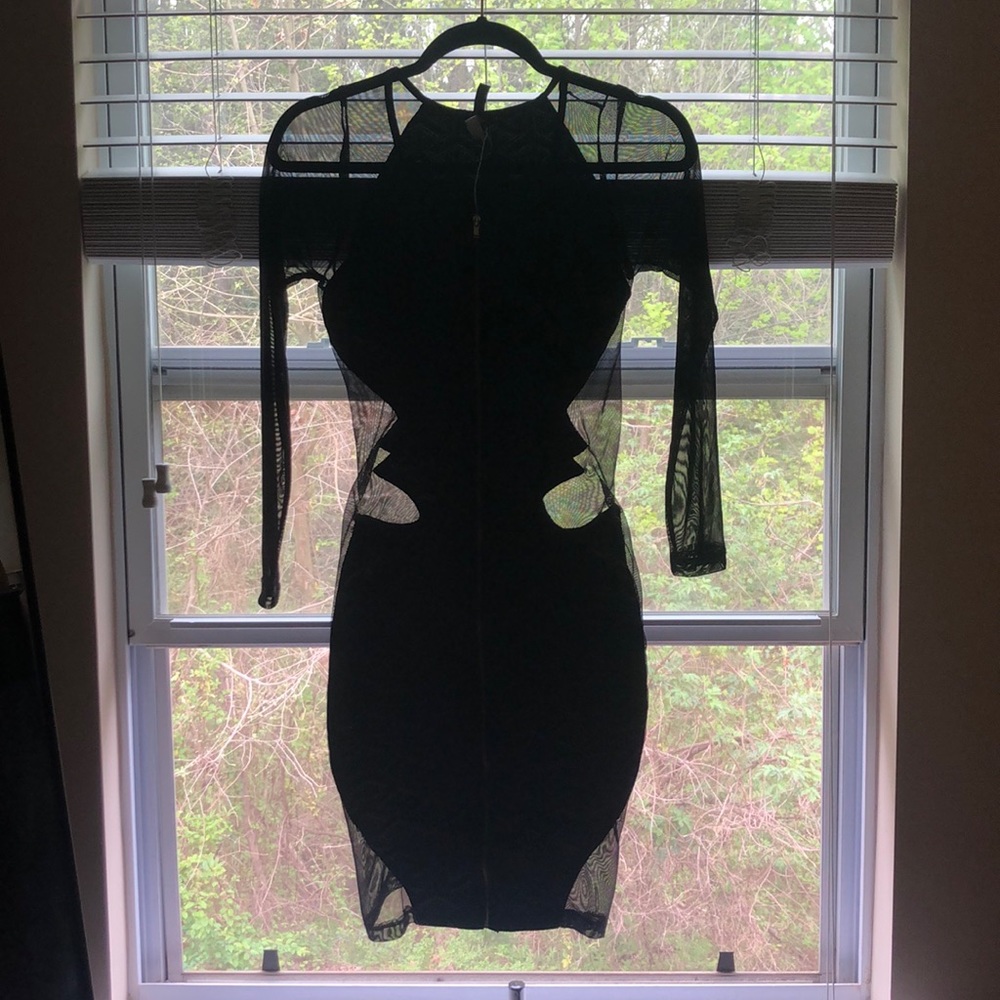 Black Mesh Dress